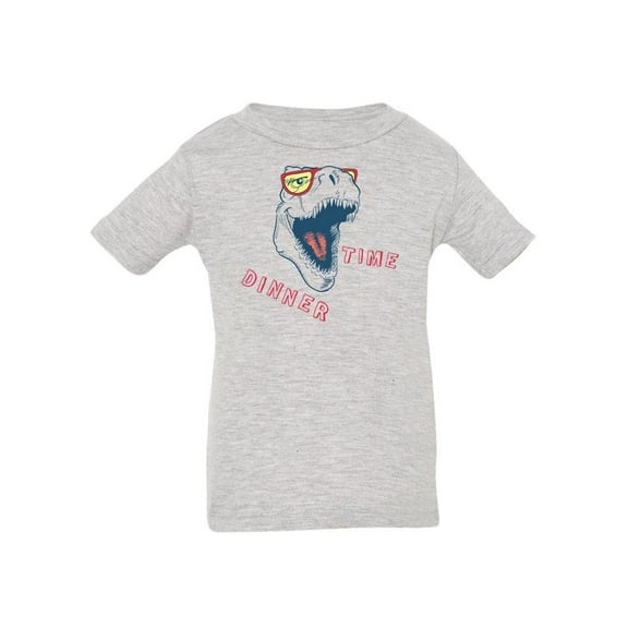 Dinner Time, Dinosaur Smiling T-Shirt Infant -Image by Shutterstock,  6 Months