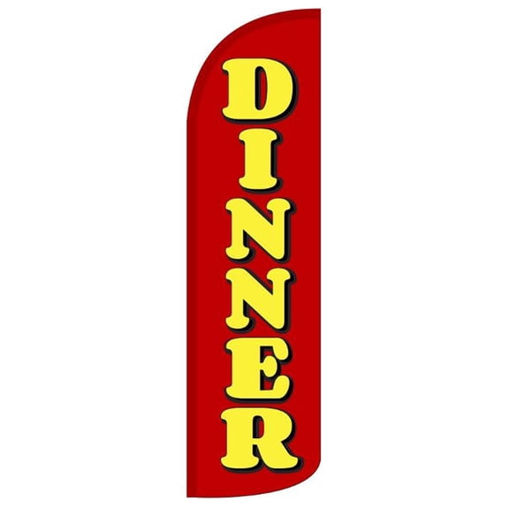 Dinner Windless flag Without Pole Advertisement /Business Flags | Feather Flag |