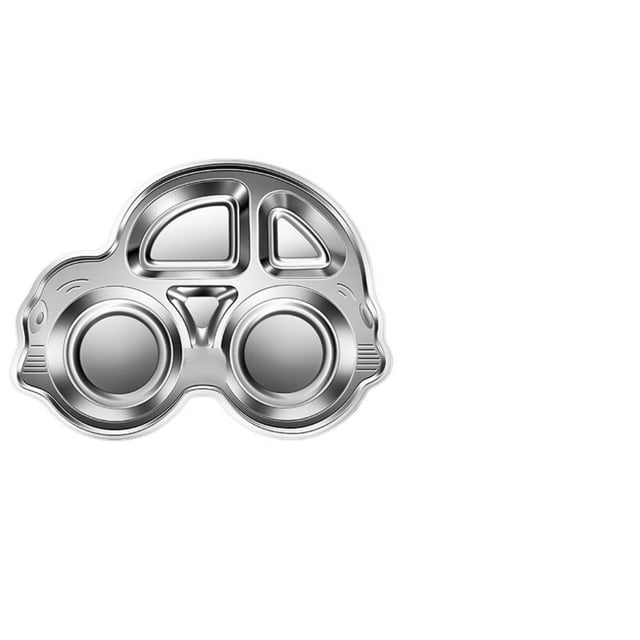 Dinner plate made of 316 stainless steel for divided rice plates for