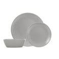 thumbnail image 1 of Dinnerset 12PC Grey Linen Embossed, 1 of 2