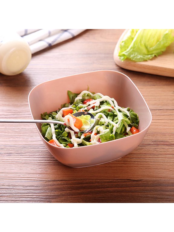Dinnerware 3 Color Food-Grade Plastic Square Fruit Snack Candy Salad Plate Bowl Dish Basket