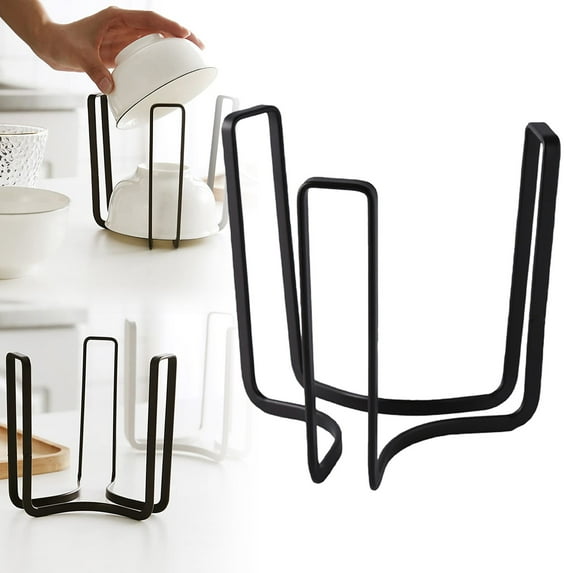 Dinnerware Bowl Plate Holder Bowl Holders Organizer Fit For Bowl Metal Bowl Storage Display Rack For Kitchen Drawer Countertop Cabinet Shelf Cupboard/ Kitchen Drain Rack A
