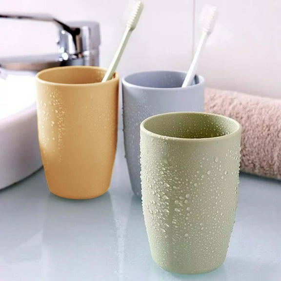 Dinnerware Eco Friendly Multi Functional Plastic Cups Reusable Tumbler Travel Coffee Tea Water Mug Outdoor Travel Drinkware For Kids Bathroom Drinking Glass