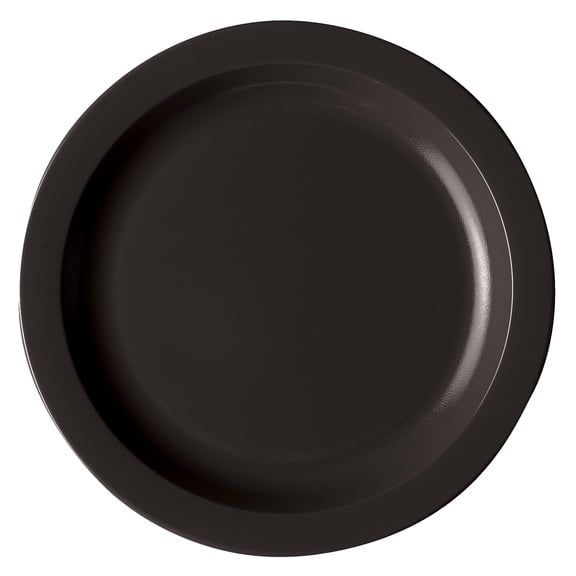 Dinnerware Plate rrow Rim 10" (12 Pack) Black