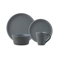 thumbnail image 1 of Dinnerware Set, Service for 4, 16-Piece Stoneware, Speckled Matte Gray, 1 of 6