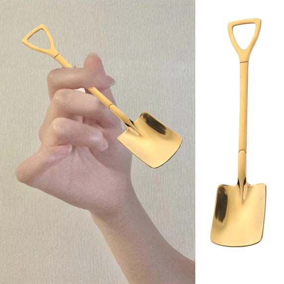 Dinnerware Set,Creative Shovel Shaped Spoon Stainless Spoon Coffee Spoons Ice Spoon Perfect For Home And Kitchen