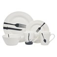 thumbnail image 1 of Dinnerware Set, Dinner Plates, Salad & Appetizer Plates, Cereal Bowl & Coffee Mugs, Porcelain Dinnerware, Collection, 16 Piece Set, 1 of 1