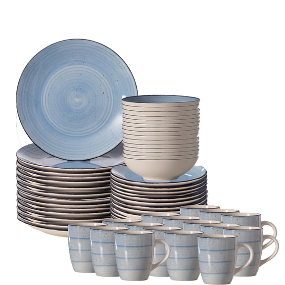 Dinnerware Set Mugs Bowls Salad and Dinner Plates, and Oven Safe