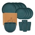 thumbnail image 1 of Dinnerware Sets 16 Piece Bowl Cup Plate Combo, Everyday Ceramic Dishes Set Includes 4 Large Plates, 4 Small Plates, 4 Bowls, 4 Mugs, Kitchen Porcelain Dining Table Set, 1 of 6