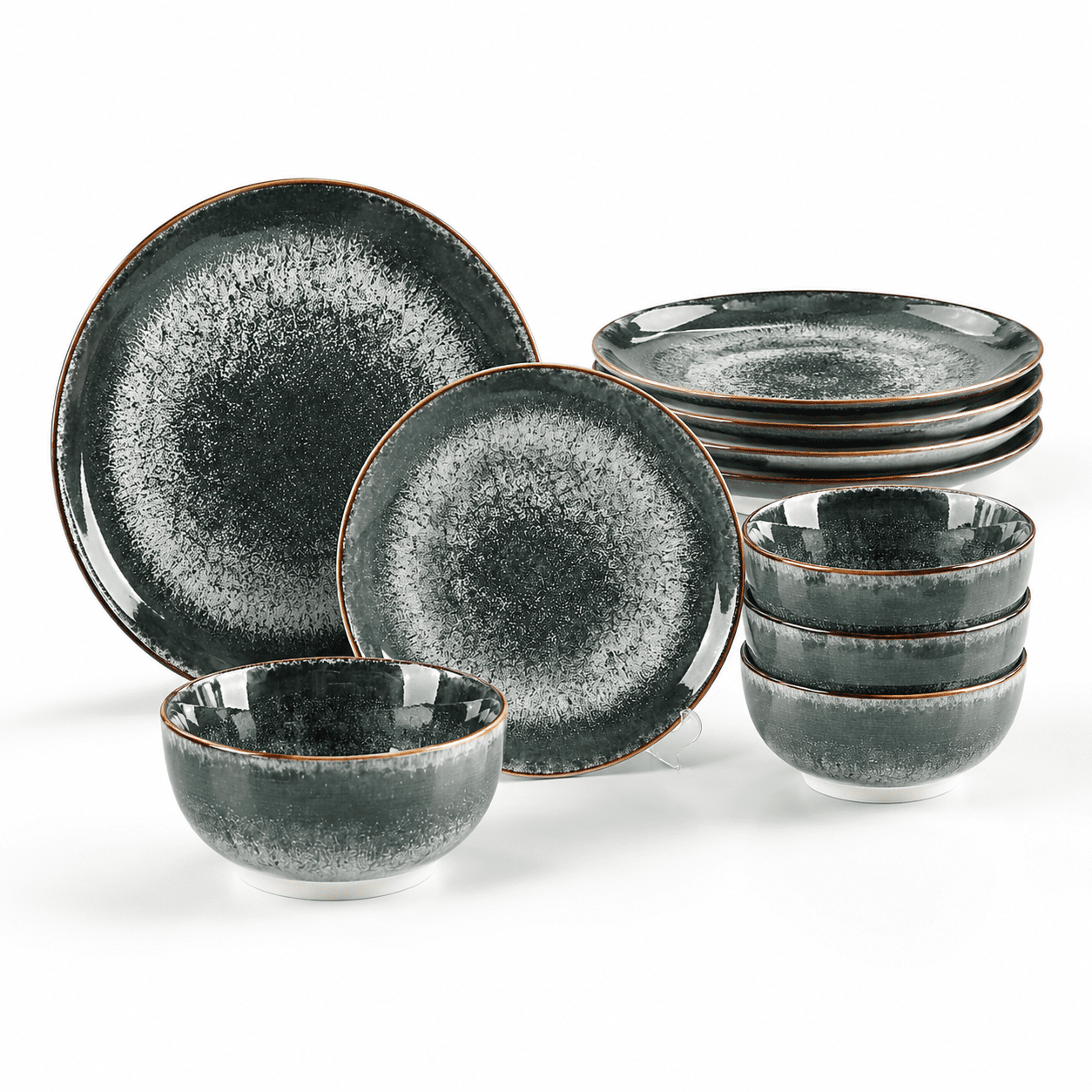 Dinnerware Sets Service For 4 12 Porcelain Plates And Kitchen ...