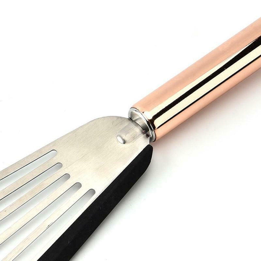 Dinnerware Sets Stainless Steel Fish Spatula with Silicone Edge Kitchen