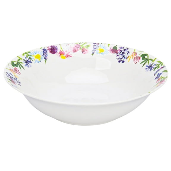 Dinnerware Soup Bowl Lavender Meadow Salad Bowl 9" (23 cm) Kitchen Deep Bowl Serving Bowl Round Mixing Bowl