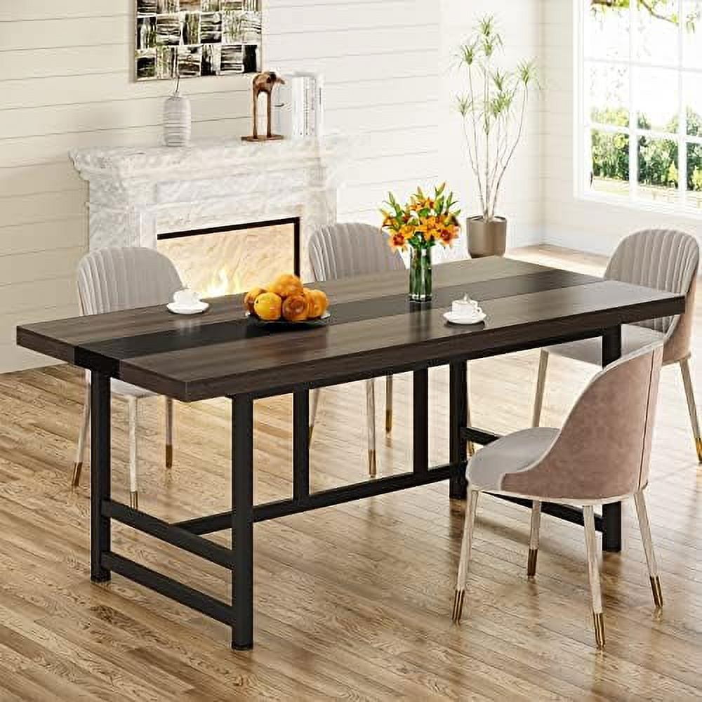 Dinning Table for 6 People 70 inches Home & Kitchen Table Wood Large