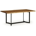 thumbnail image 1 of Dinno Dining Table, Live Edge Design, Light Brown Acacia Wood, 72 Inch, 1 of 3