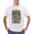 thumbnail image 1 of Dino Crunch Vintage T-shirt Mens Cotton Classic Crewneck Short Sleeve Tees Unisex White 3XL, 1 of 2