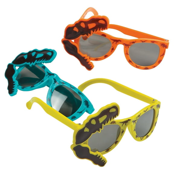 Dino Dig Plastic Sunglasses - Party Favors - 12 Pieces