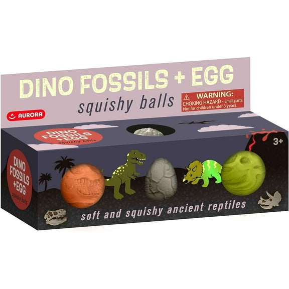 Dino Fossils + Egg Squishy Balls