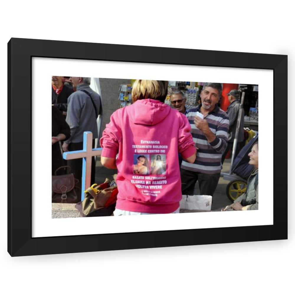 Dino Fracchia 14x9 Black Modern Wood Framed Wall Art Titled Milan