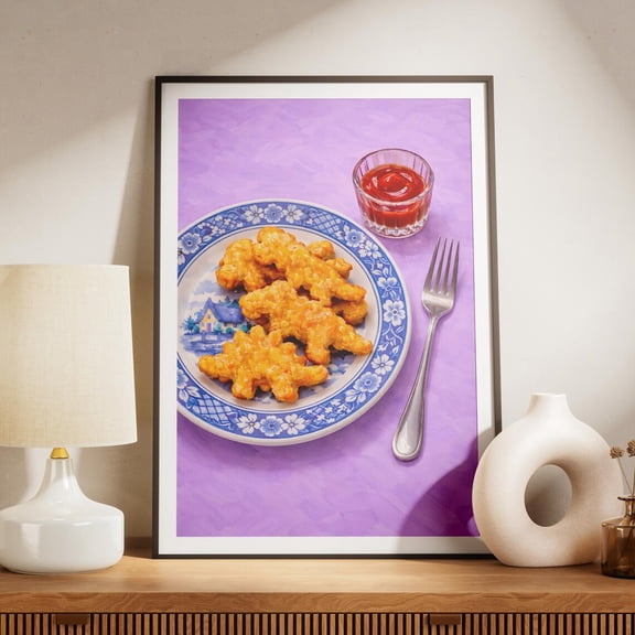 Dino Nugget Kitchen Wall Decor