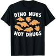 thumbnail image 1 of Dino Nugs Chicken Nugget Nuggy Fried Snack T-Shirt,Dark Chocolate color,size L, 1 of 5