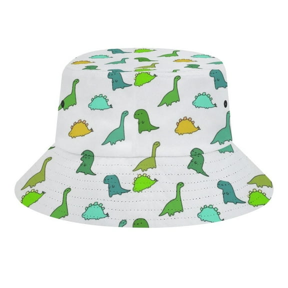 Dino Pack Bucket Hats for Women Men Travel Fashion Sun Cap Packable Outdoor Fisherman Hat
