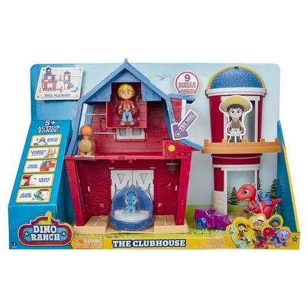 Dino Ranch Deluxe Clubhouse Playset for Kids with Lights & Sounds