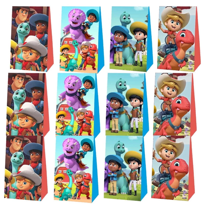 Dino Ranch Goodie Bags Party Favor Candy Decorations Treat Supplies ...