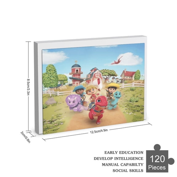 Dino Ranch Jigsaw Puzzle 35-120 Piece Gift for Birthday Holiday Home Decor