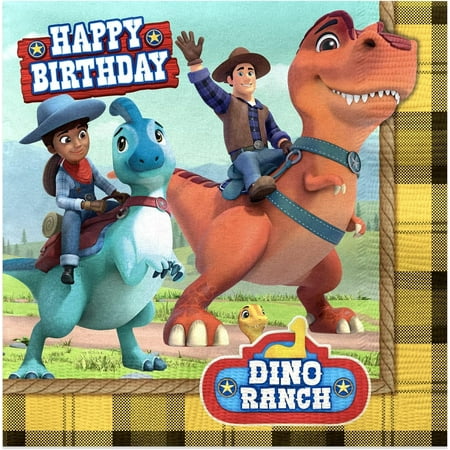 Dino Ranch Party Supplies - Napkins 48 Count
