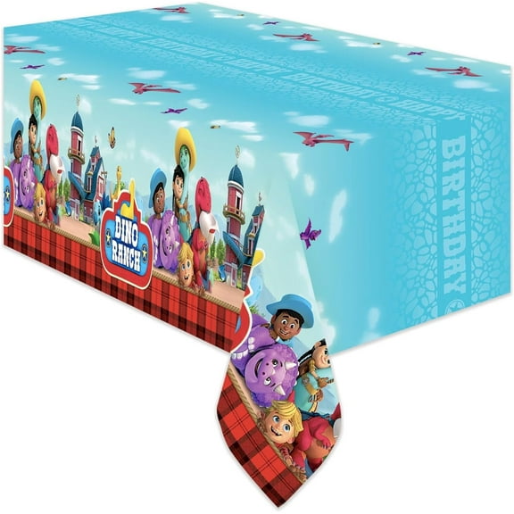Dino Ranch Party Supplies - Tablecloth
