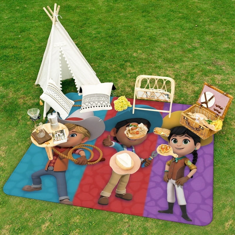 G Ranch Mat Dino Ranch patterned picnic mat perfectly accompanies your every picnic ...
