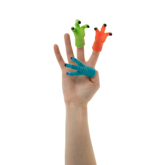 Dino Raptor Claw Finger Puppets - 12 Pieces