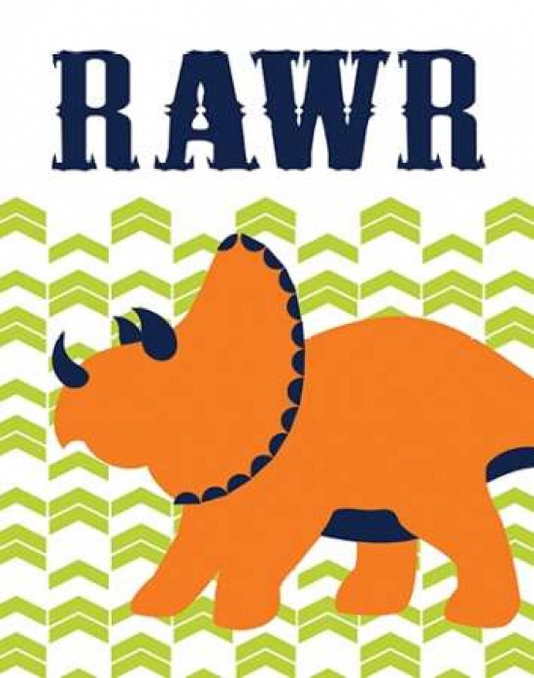 Dino Rawr Canvas Art - Tamara Robinson (22 x 28)