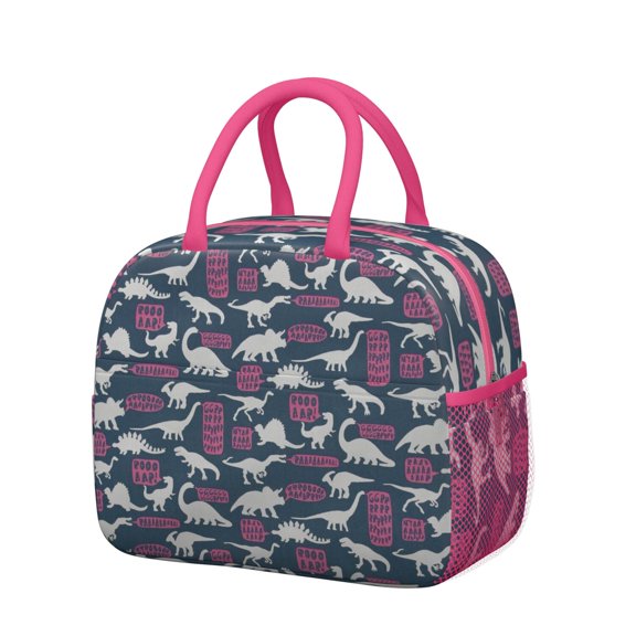 Dino Skeleton Lunch Box - Thermal Reusable Lunch Tote, Lightweight & Portable, Leakproof Design for Work, Travel, School, Stylish & Practical