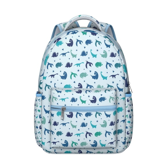 Dino Skeleton Student Backpack for School Student Cool Retro Dinosaur Pattern Minimalist Aesthetic Print Watercolor Design