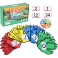 thumbnail image 1 of Dino Stomp Number & Alphabet Flash Cards I Preschool Learning Activities I Includes 26 Foam Floor Dinosaur Feet, ABC Flash Cards, Number Flash Cards & Phonics Flash Cards, 1 of 5