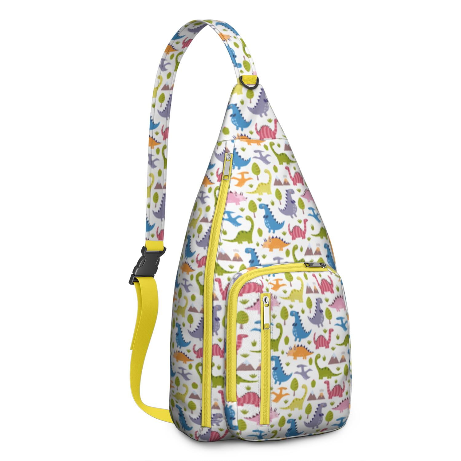Cartoon Dino Dinosaur Pattern Print Crossbody Bags
