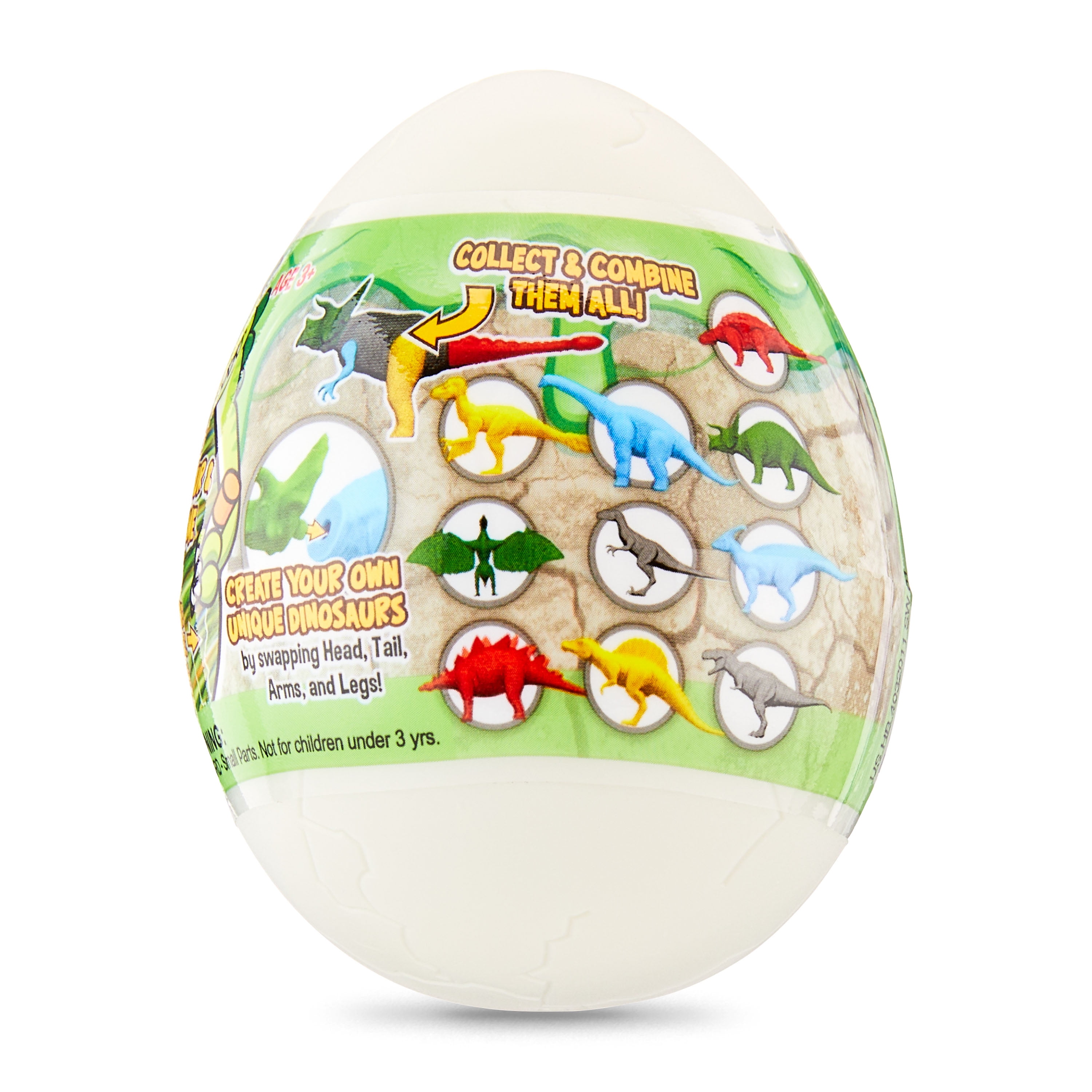 The Dinomazing Dinosaur Egg Refill - for The Dinomazing Egg Decorating Spinner by Eggmazing - Egg with Mystery Dinosaur and Non-Toxic Slime - 6 Eggs