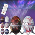 thumbnail image 1 of Dinoglow Egg Projector, Dinoglow 4 in 1 Northern Lights Galaxy Projector, Dinosaur Egg Aurora Star Projector Night Light for Kids with White Noise and Remote (2pcs K), 1 of 8