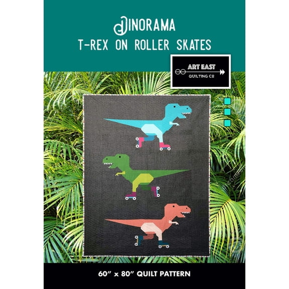 Dinorama - TRex Quilt Pattern