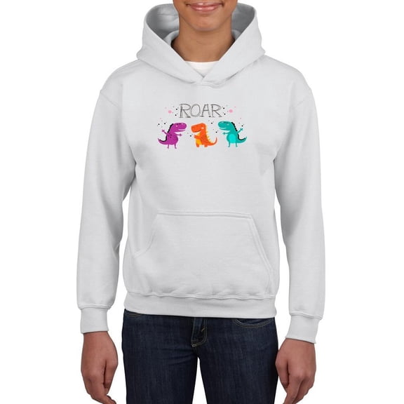 Dinos Celebrating Roar Hoodie Juniors -Image by Shutterstock, x-Large
