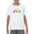 thumbnail image 1 of Dinos Celebrating Roar T-Shirt Juniors -Image by Shutterstock,  Small, 1 of 4