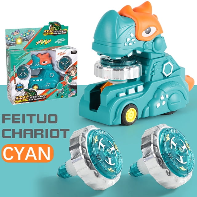 Dinosaourbattle Toplauncher, Alloy Top Game, With Portable Storage Box