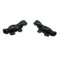 thumbnail image 1 of Dinosaur 2 Carved Obsidian Diplodocus Animal Beads | 25x11.5x7.5mm | Black | 2 Beads, 1 of 12
