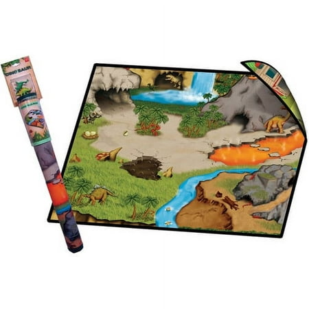 Dinosaur 2 Sided Playmat with 2 Toys