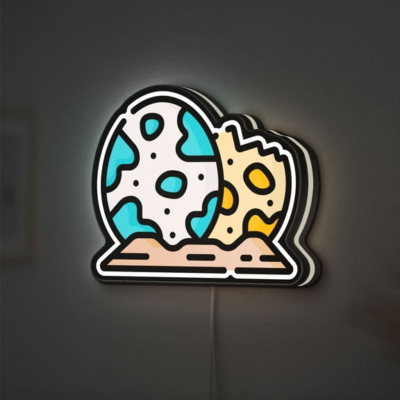 Dinosaur 3D Novelty Light Box, Prehistoric Animal Decor, Light Sign For Fossil And Nature Lovers (Height 24 inch, 60cm)