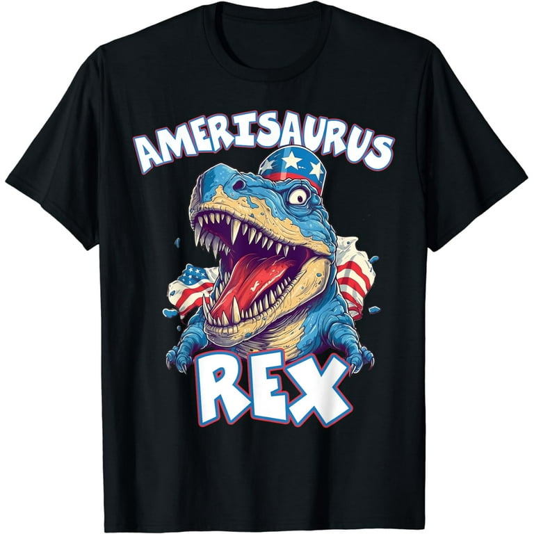 Dinosaur 4th Of July T Shirt Kids Boys Men Amerisaurus T Rex Dinosaur 4th Of July T Shirt Kids Boys Men Amerisaurus T Rex
