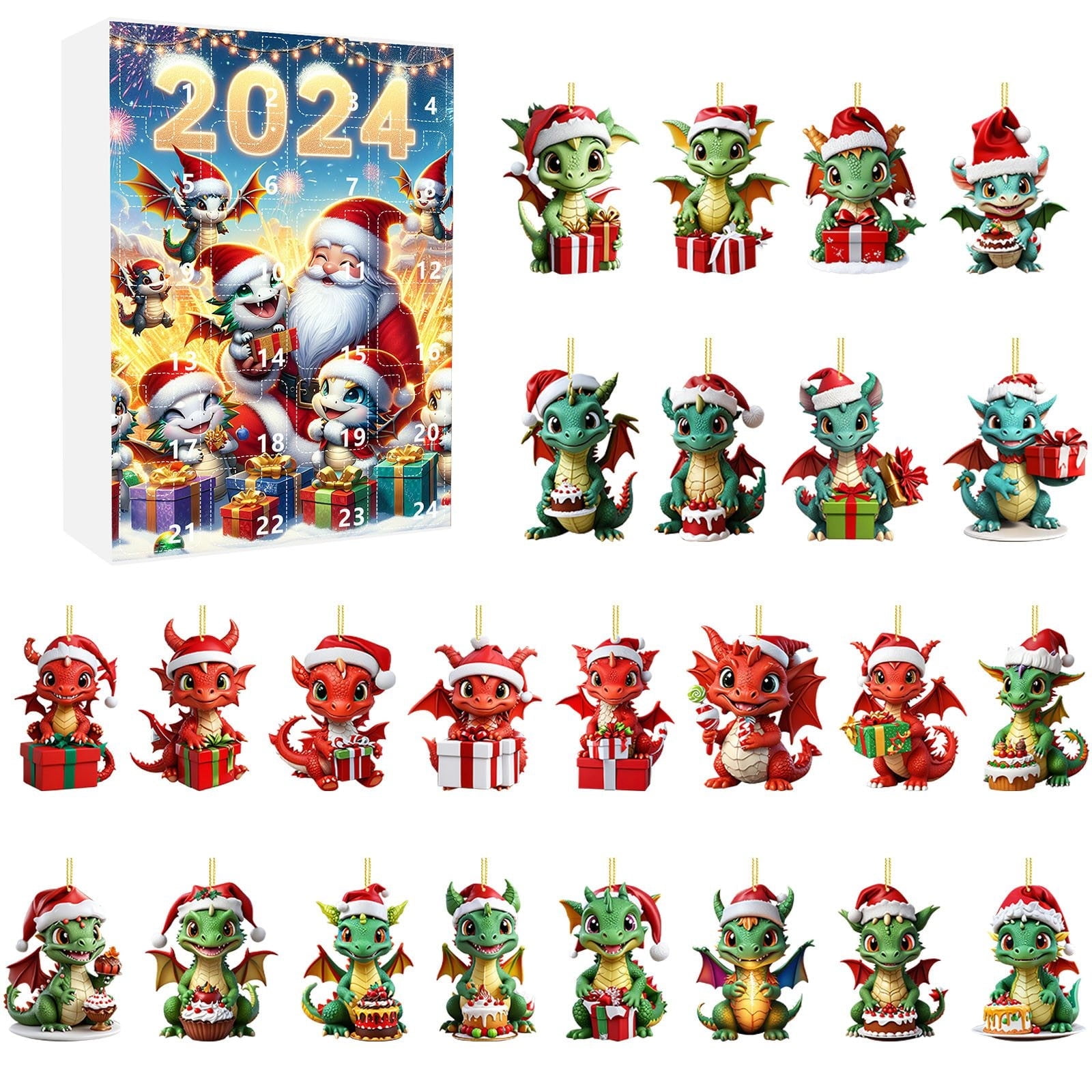 FluffBox Dinosaur Advent Calendar 2024 24 Days of Fun for Kids and