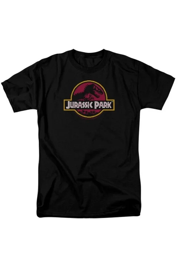 Dinosaur Adventure Eight Bit Logo Adult Black Video Game Tee Unisex T-Shirt up to Size 5XL