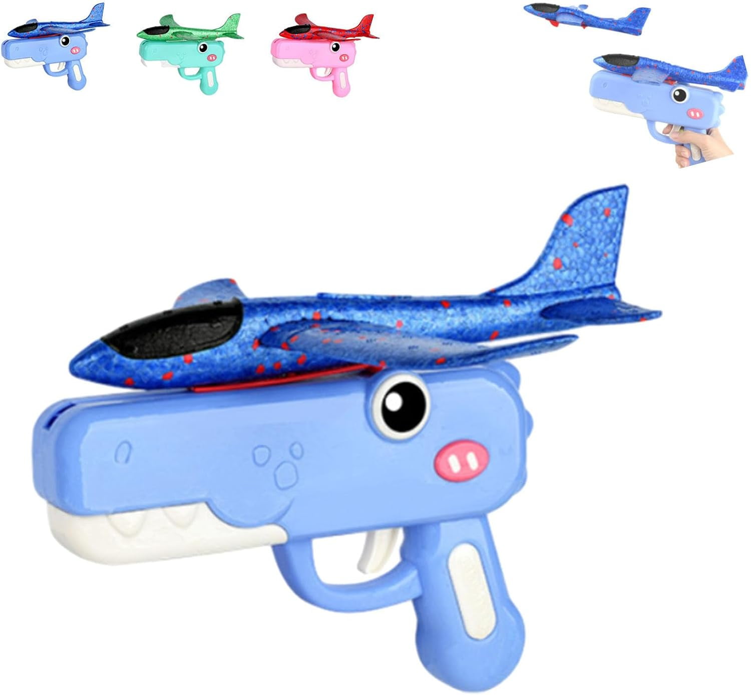 Flying Dinosaur Glider - Set Di 4 Aliante Giocattolo A Forma Di Pterodattilo E Rhamphorhynchus